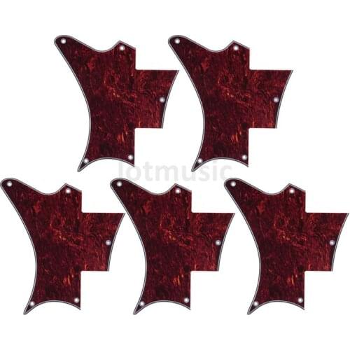 5 pcs Replacement PRS SE flat-top guitar pickguard ,4ply Brown Tortoise