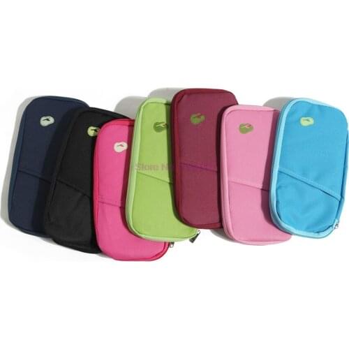 50pcs Travel Wallet Passport Credit ID Card Holder Organizer Cash Holder Purse multi-card slot Purse Holder Case Document Bag