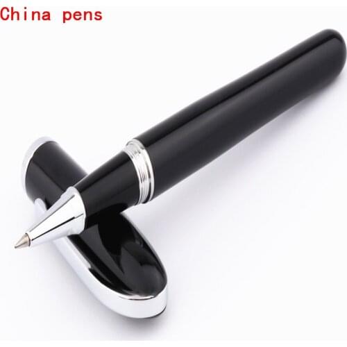 Baoer 516 Black small Fat belly Business Office Medium nib Rollerball Pen New