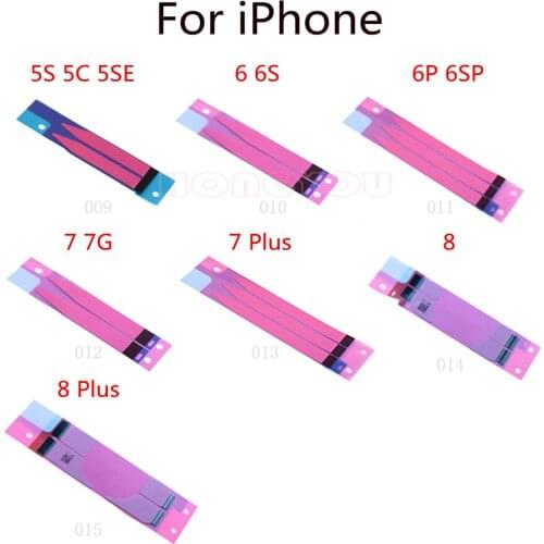 10PCS/Lot For iPhone 7 8 6 6S Plus 5S 5C 5SE Battery Glue Tape Strip Tab Battery Adhesive Sticker