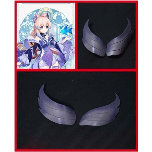 Anime Genshin Impact Sangonomiya Kokomi Hair Clip Take Photo Props Cosplay Men Women Student Barrettes Handwork Hair Accessories