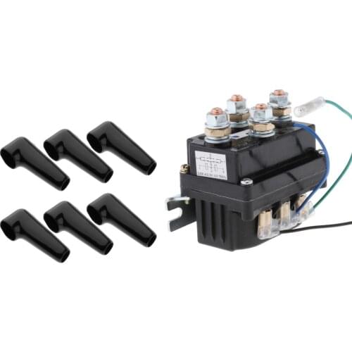 12V 250A Solenoid Relay Contactor Set for ATV UTV 2000-5000lbs Heavy duty Accessories