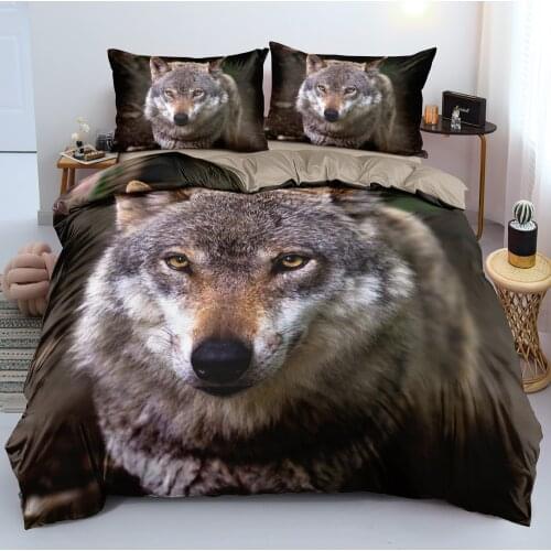 3D Custom-make Bedding sets Animals Duvet cover set Wolves Design King Queen Full size Home textile