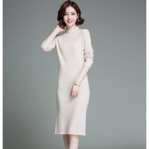 Fashion High Quality Genuine Wool Womens Sweater New2020 Autumn Winter Long Knitted Sweater Pullover Women Jersey Mujer Zjt1289