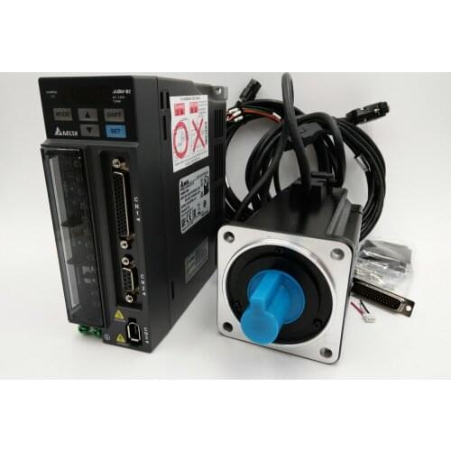 750W AC Servo Motor Drive Kit 0.75KW Servo System ECMA-C20807RS+ASD-B2-0721-B 3000rpm 80mm with 3m Cable New Original Delta