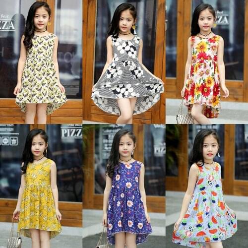 Baby Girls Clothes Summer Infant Dress Cotton Floral Sleeveless Toddler Dresses Fashion Beach Wear