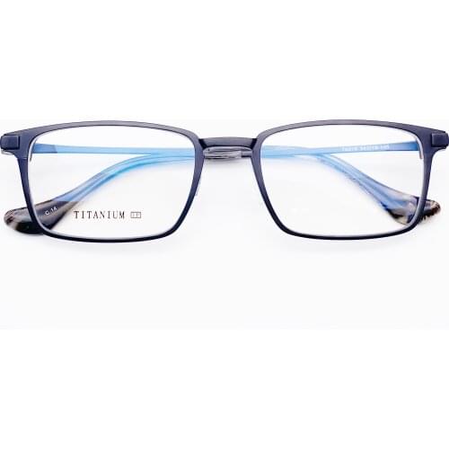 Belight Optical New Arrival Pure Titanium Classical Square Design Frame Men Prescription Eyeglasses Retro Frame Eyewear T6015