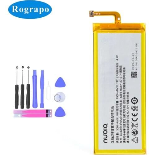 Original 3000mAh Li3829T44P6hA74140 Cell Mobile Phone Battery For ZTE Nubia Z7 Z9 NX508J NX510J NX511J Z9 Max Plus Z9 mini