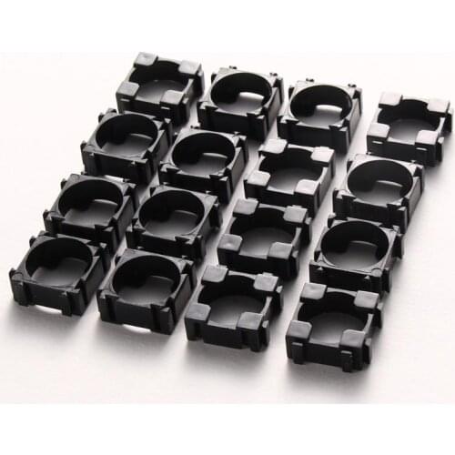 100pcs/lot Plastic 18650 Battery Holder Bracket Cylindrical 18650 Case Cell Holder Safety Anti Vibration Li-ion Battery Holder
