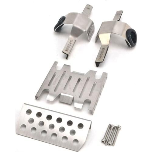 Durable Metal Chassis Armor Protective Guard Plate for 1/8 TRACTION HOBBY KM2 TH2 RC Crawler Car Parts
