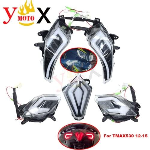 TMAX530 12-16 Scooter Bike LED Front Turn Signal Light Rear Indicator Taillight Brake Lamp Light For Yamaha TMAX 530 2012-2016