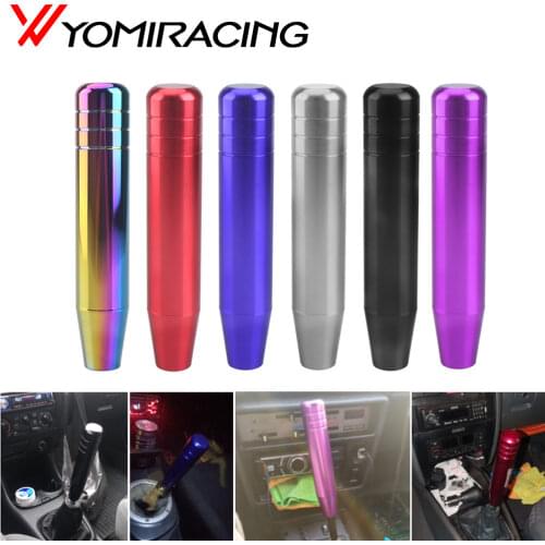 Universal 18cm Length Manual Car Gear Shift Knob Aluminium Alloy Racing Automatic Custom Mugen Shift Knob With 3 Adapters