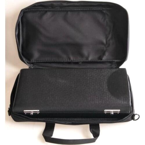 High-grade Bb clarinet leather box, special-shaped black tube box big head packing box +Cloth bag