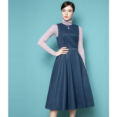 High End Small Fragrance Retro Vest Skirt Ladies' Temperament Dress