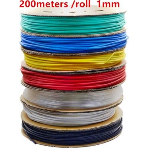 1MM Heat shrinkable tube heat shrink tubing Insulation casing 200m