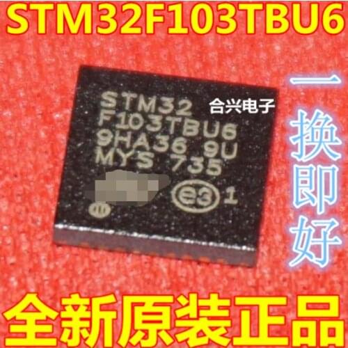 1Pcs/lote STM32F103TBU6 STM32F103 Microcontroller VFQFPN36 original brand new
