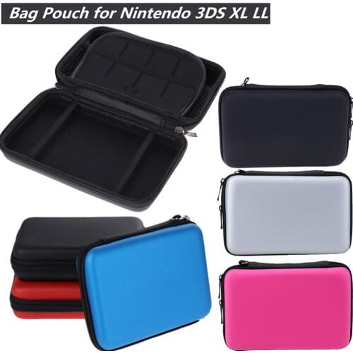 1pcs EVA Carrying Case Bag for New 3DS XL 3DS LL 3DS XL 3 Styles for Nintendo Pouch Hard Bags with Strap Blue Black Red
