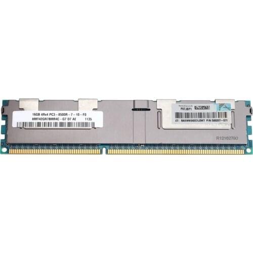 16GB PC3-8500R DDR3 1066Mhz CL7 240Pin ECC REG Memory RAM 1.5V 4RX4 RDIMM RAM for Server Workstation