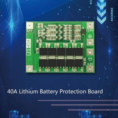 3S 40A BMS Lithium Battery Protection Board Enhanced Balance version 18650 Li-ion battery charger Circuit board PCB