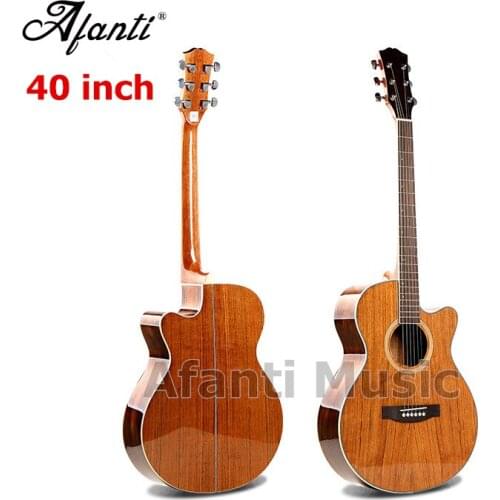 Afanti Music high quality 40 inch Walnut top / Walnut Back & Sides Acoustic guitar (WY-068)