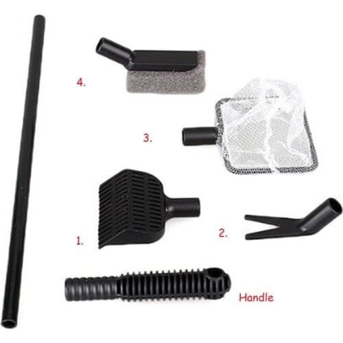 4 in 1 Aquarium Tank Clean Set Aquarium Cleaner Fish Net Scraper Sponge Cleaning Tool Kit Algae Fish Tank