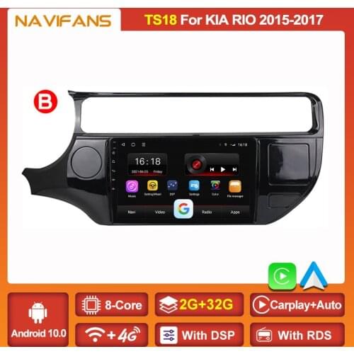 Ram 6G+128G Android 11 Car Radio For KIA Rio 2011 2012 2013 2014 2015 2016 2017 Multimedia Player 2din GPS Navigation DSP Stereo