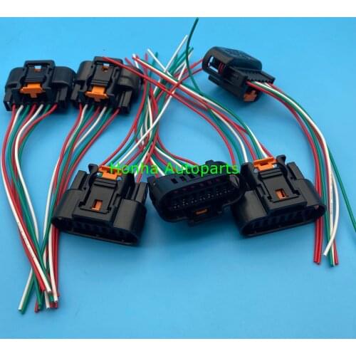Free shipping 2/5/10/20 pcs 1930-0958 7 pin Wiring harness Repair Kit For Ignition Coil Plug with 15cm 20AWG wire