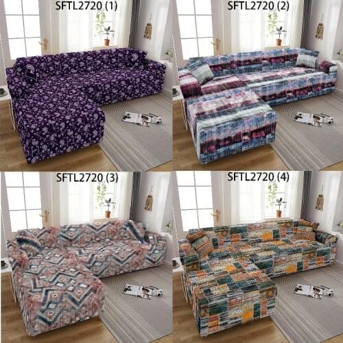 Geometric stripes corner sofa cover Sofa chaise cover lounge Cushion cover sofa covers Armchair cover Plaids and covers Plaid