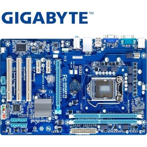 GIGABYTE GA-H61-S3 Desktop Motherboard H61 Socket LGA 1155 i3 i5 i7 DDR3 16G ATX Original H61-S3 Used