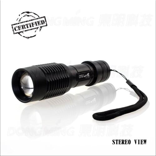 Flashlight tactical 5000 lumen fishing camping night view Cree XML-T6 LED Flashlight 4.2V +1*18650 battery+battery charger