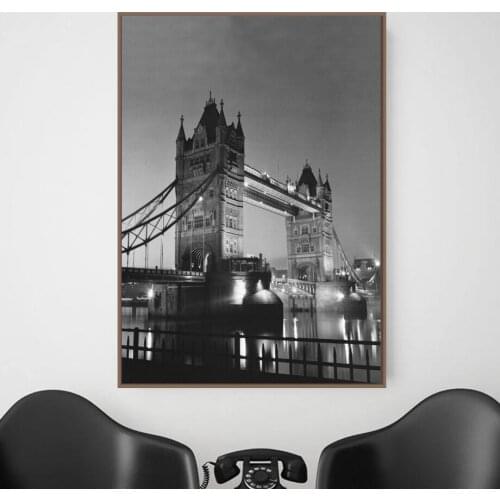 London Tower Bridge Canvas Painting Posters And Prints Wall Pictures For Living Room Vintage Poster Decorative Home Decor Quadro