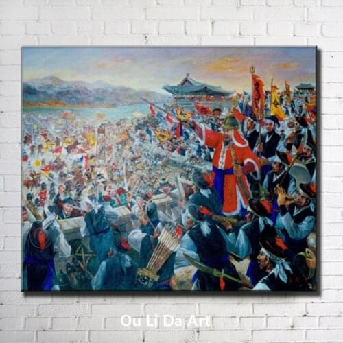 Classical court palace figures general war soldier oil paintings canvas printing printed on canvas wall art decoration picture