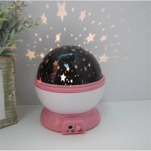 Small Dream Lamp Romantic Sky Rotating Colorful Projection Home Bedroom Atmosphere Nightlight Star Projector Galaxy Night Light