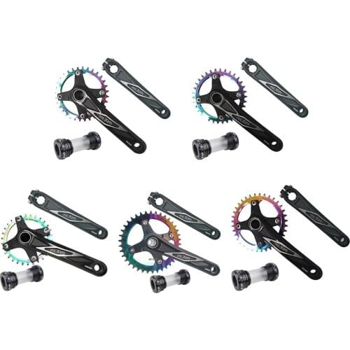 Single Crankset Set Cycling Bottom Bracket Chains Repair Accessories Aluminum Alloy 170mm Crankarms 104 BCD Crankset