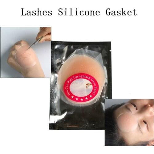 Natural Super Soft Non-Irritating Eyelashes Extension Tools 6cm Round Silicone Pads Grafting Convenient