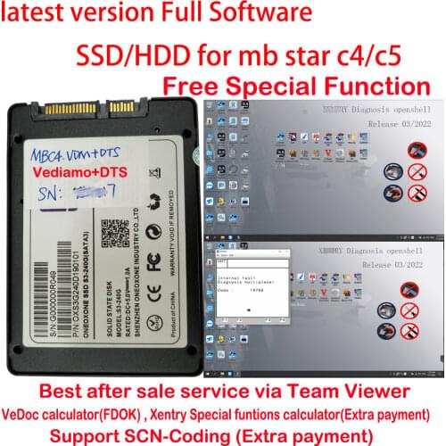 12-2020V Newest full software for MB STAR C4/C5/C3 SSD/HDD Software Fit for mostly laptop as D630/CF19/EVG7/T420 ,E6430 ect