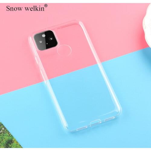 For Google Pixel 5 4A Transparent Silicone Soft TPU Phone Case For Google Pixel 4A 5G 6.2 inch Ultra Thin Cases Back Cover
