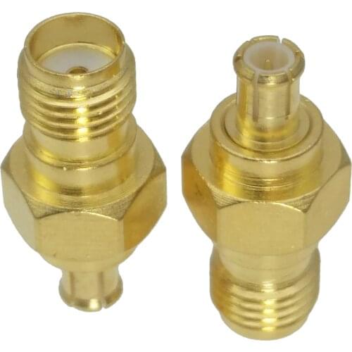 SMA female jack to MCX male plug RF coaxial adapter connector