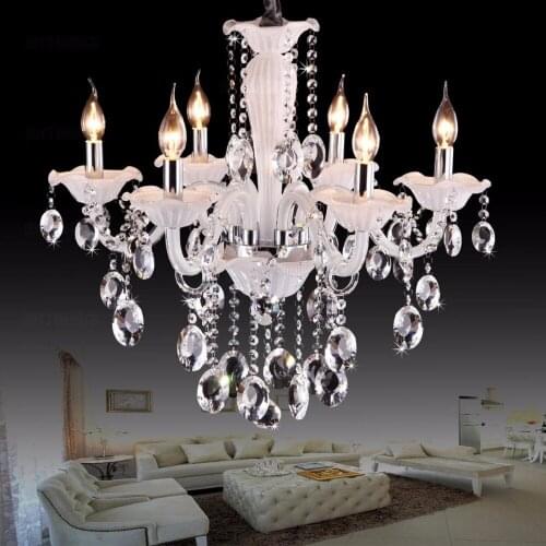 Luxury fashion Chandelier crystal light modern brief art candle lighting lamps chandelier Lighting LED chandelier bedroom Lights