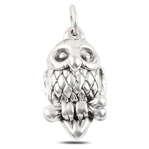 Silver 925 Sterling Owl Sterling Pendant
