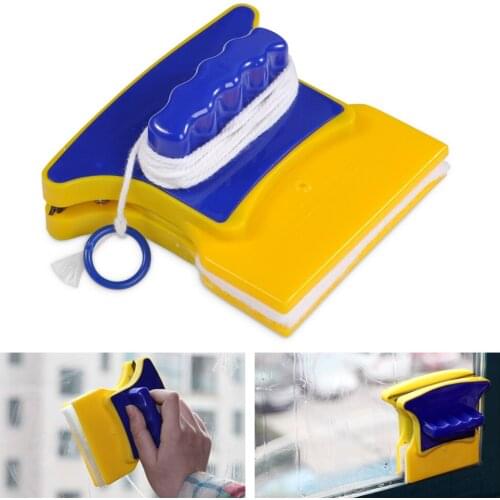 Magnetic Window Wiper Glass Cleaner Brush Tool Double Side Magnetic Brush Window Glass Brush for Washing Household Cleaning Tool
