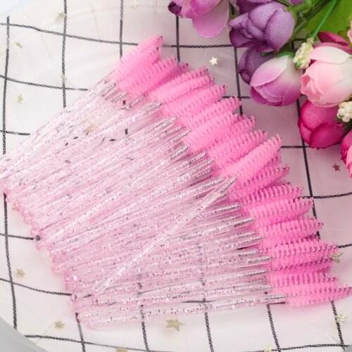 SHIDISHANGPIN Eyelashes Makeup Brush Wholesale 100pcs package Mascara Eyelash Brush Disposable Mascara Wand Mascara Wand Brushes