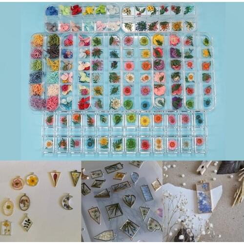 1Box Dried Flower Dry Plants For Epoxy UV Resin Pendant Necklace Jewelry Making Craft DIY Nail Art Decoration Supply Accessories