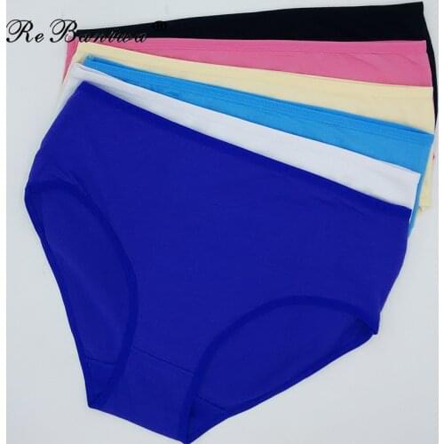 Wholesale Plus Size 3XL 4XL Womens Underwear 10pcs Lot High-Rise Mothers Panties Women Cotton Briefs Mom Panties Knickers