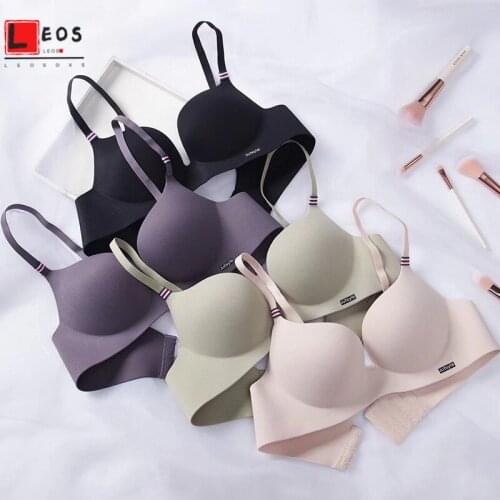 Sexy Bra Seamless Underwear for Women Push Up Wireless Lingerie Soft Gather Brassiere Solid Color Fashion Female Underwear