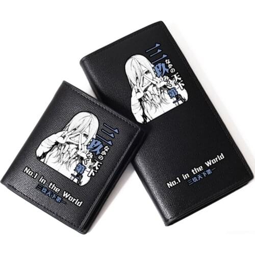 Hot Anime The Quintessential Quintuplets Nakano Miku Kawaii Women Long Purse Pu Leather Wallet ID Card Holder Girl Coin Purse