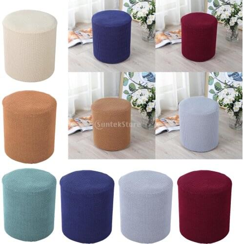 2-4pcs Ottoman Slipcover Footstool Protector Covers Stool Covers