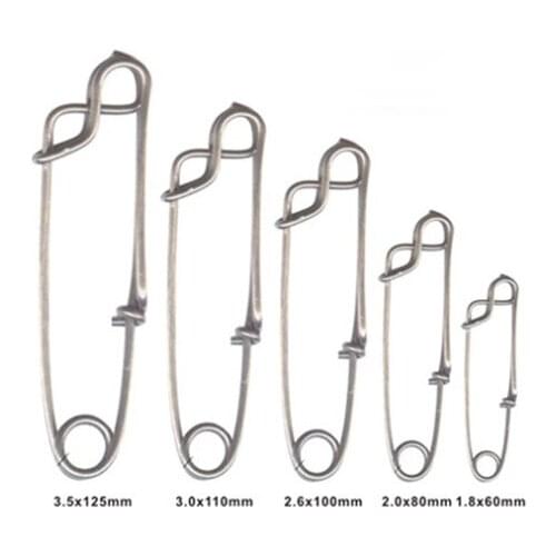 5pcs/lot Ocean Boat Fishing Snap Open Eye Snap Fishing Swivel Accessories sea fishing close eye snap Size18 20 26 35