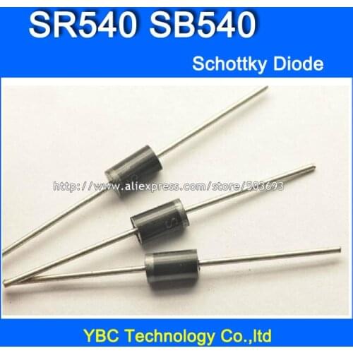 500pcs/lot SR540 SB540 5A/40V Schottky Diode