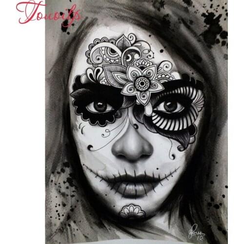 5D Skull&girl Diamond Painting Cross Stitch ,Home Decor Michael portrait painting Full spuare&round Diamond Mosaic stickers,gift